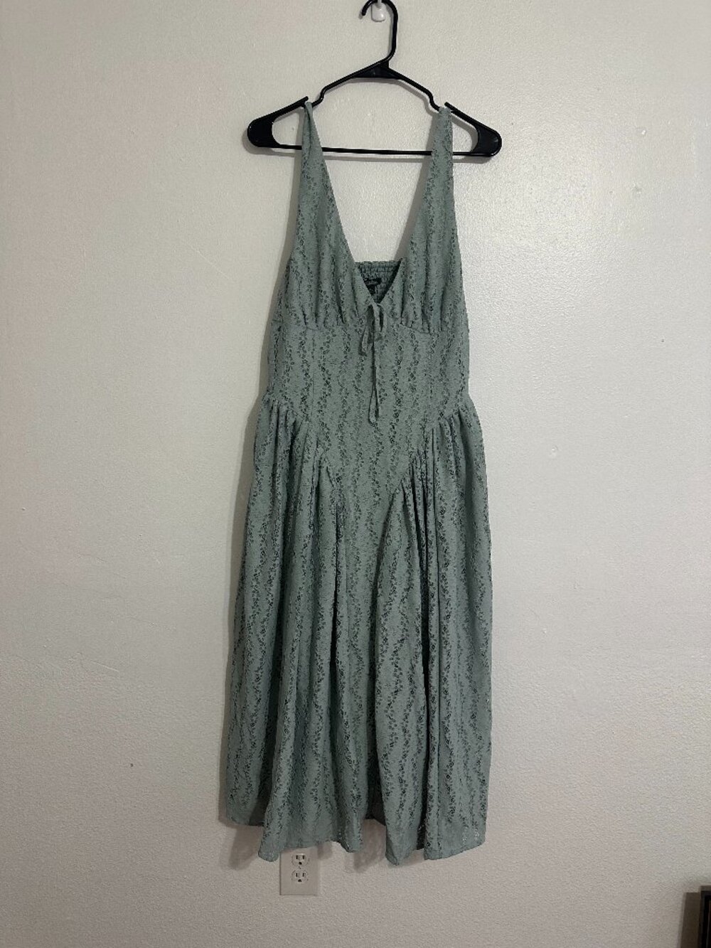 Wild Fable Slate Blue Lace Midi Dress XL NWT